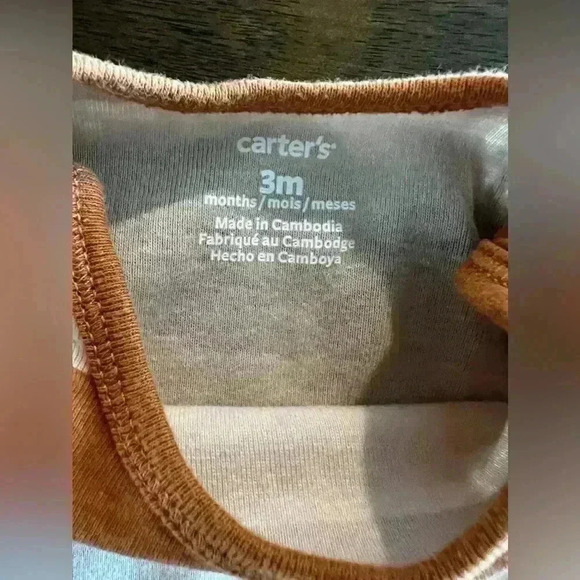 Set Of 3. Carters Boys 03 Months One Piece Outfit Stripes - Picture 8 of 10